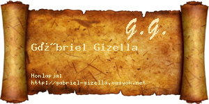 Gábriel Gizella névjegykártya