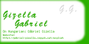 gizella gabriel business card