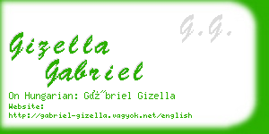 gizella gabriel business card